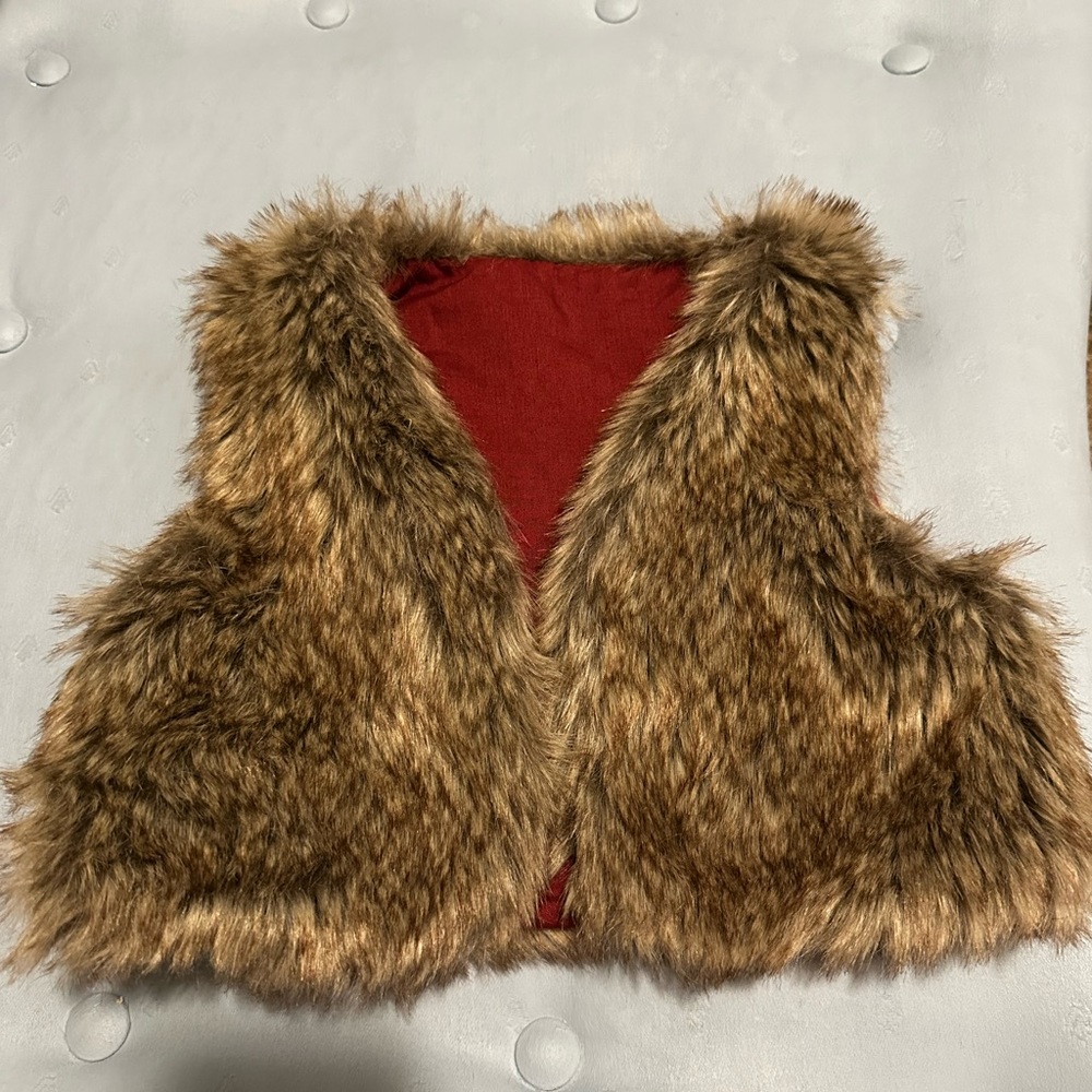 Toddler faux fur vest